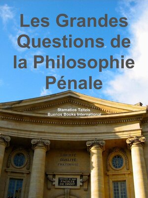 cover image of Les Grandes Questions De La Philosophie pénale